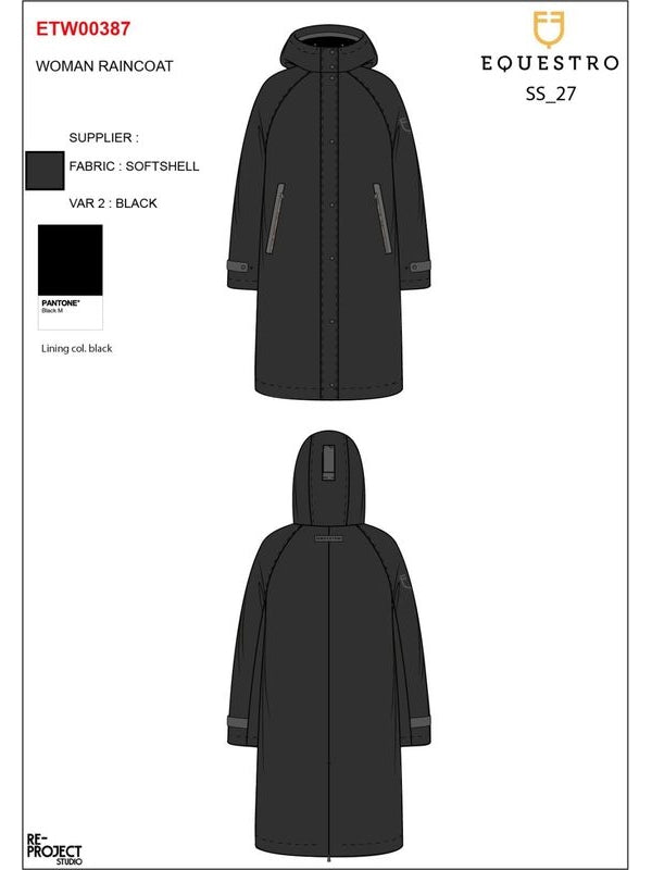 Softshell lungo donna con apertura posteriore