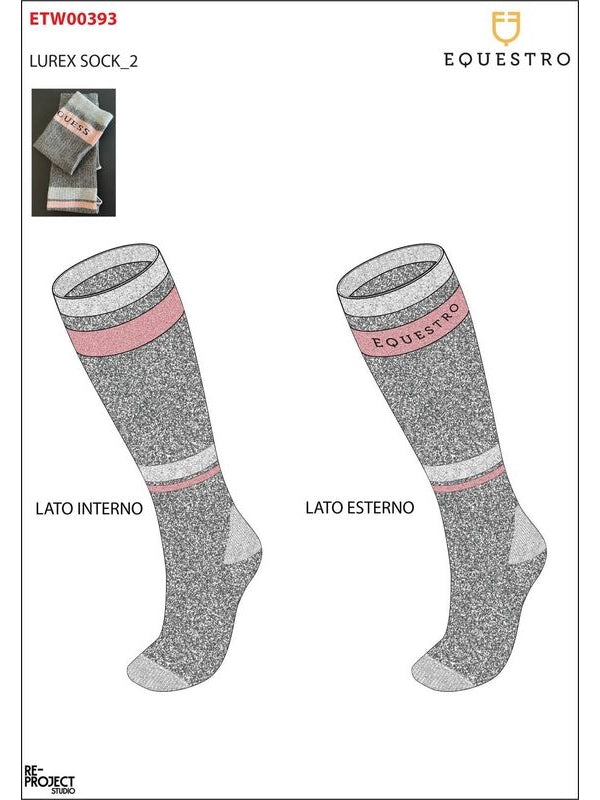 Calze donna elasticizzate in Lurex