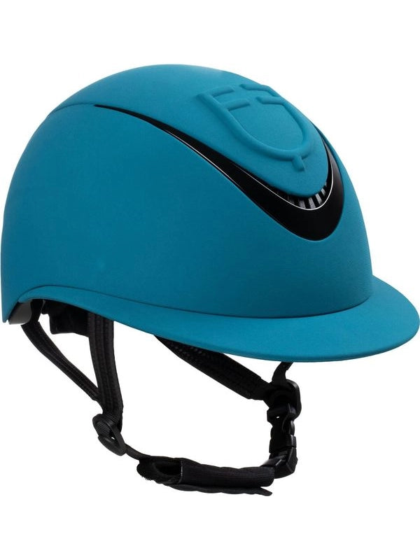 Cap donna con visiera larga e logo embossed omologazione EN 1384-2023