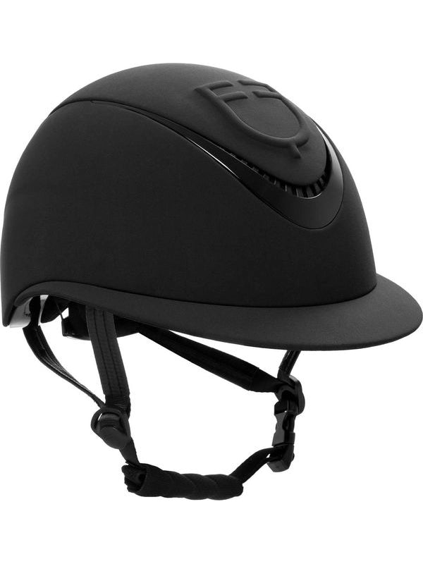 Cap donna con visiera larga e logo embossed omologazione EN 1384-2023
