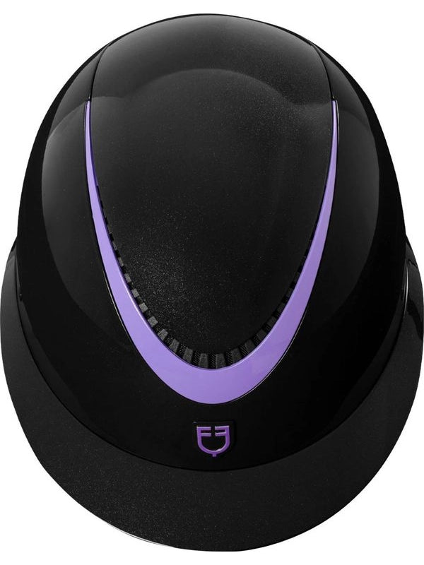 Cap lucido cinturino in ecopelle omologazione EN 1384-2023