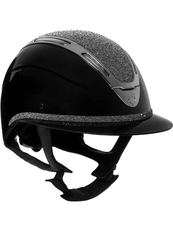 Cap Apocalypse donna calotta lucida e brillantini omologazione EN 1384-2023