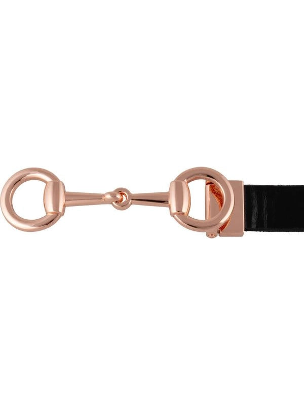 Cintura donna lucida con fibbia filetto