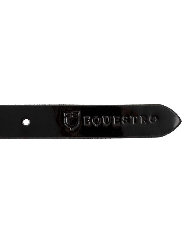 Cintura donna lucida con fibbia filetto
