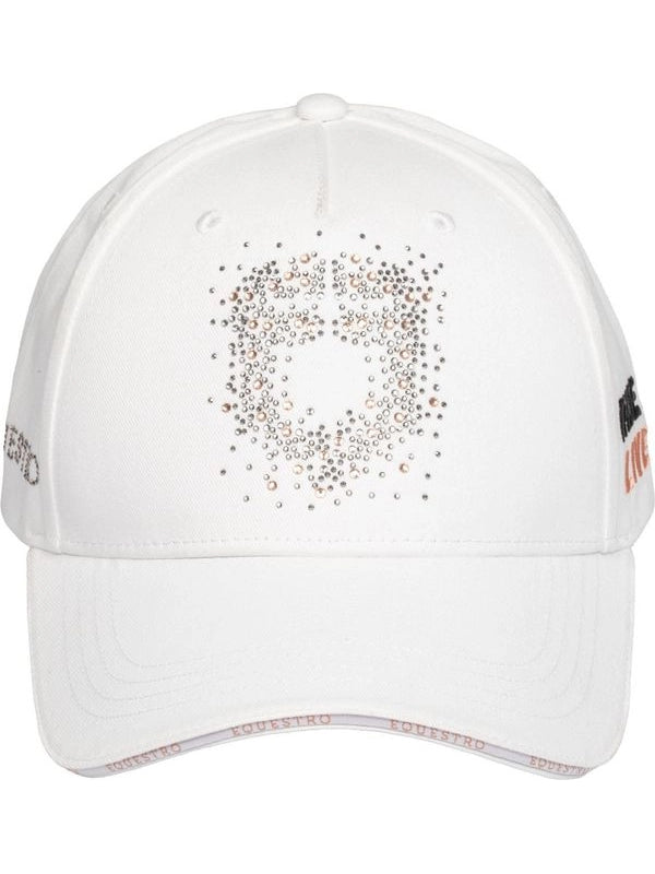 Cappello baseball con logo in strass