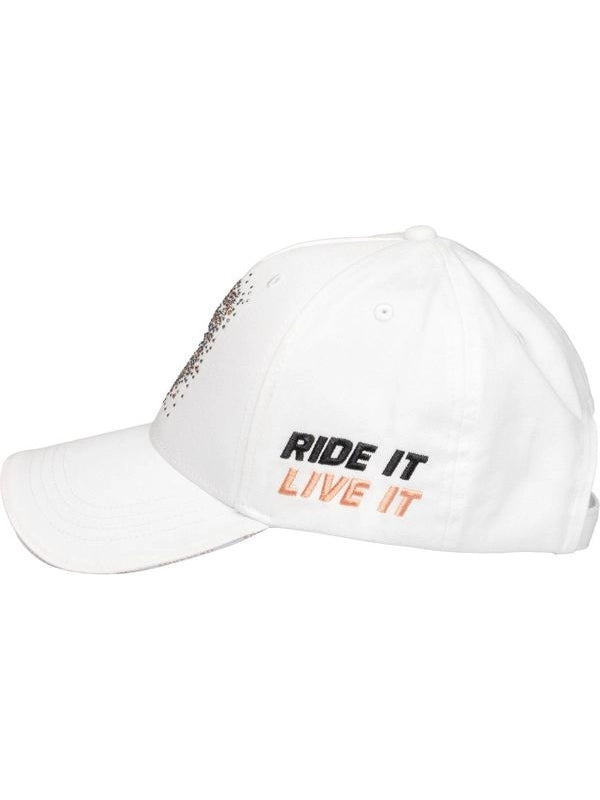 Cappello baseball con logo in strass