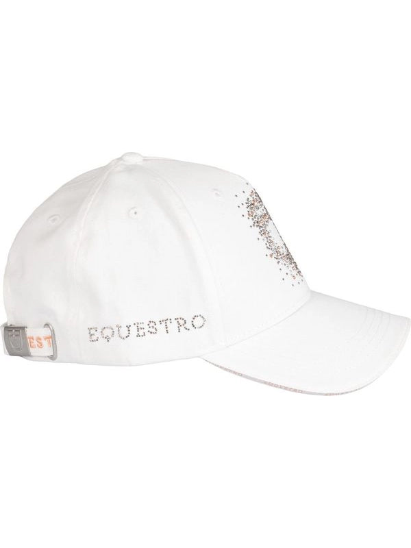 Cappello baseball con logo in strass