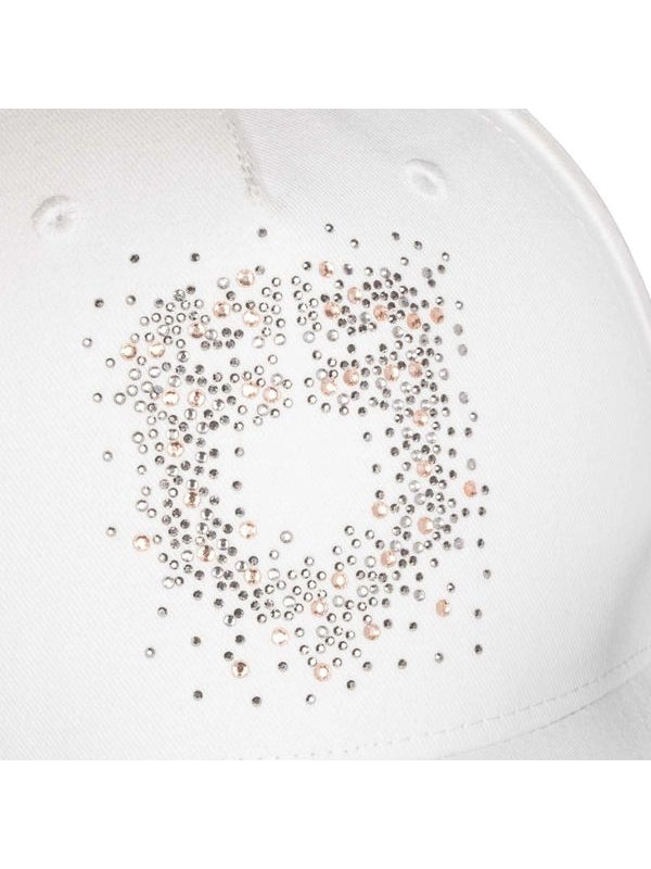 Cappello baseball con logo in strass