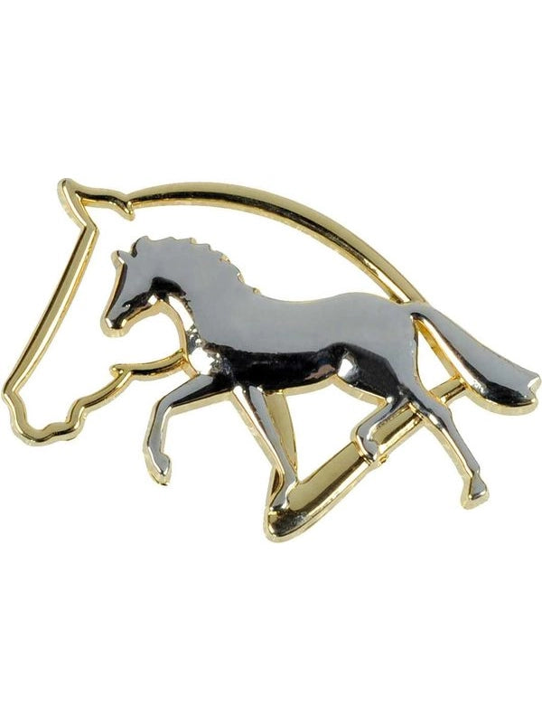 Spilla con silhouette testa cavallo
