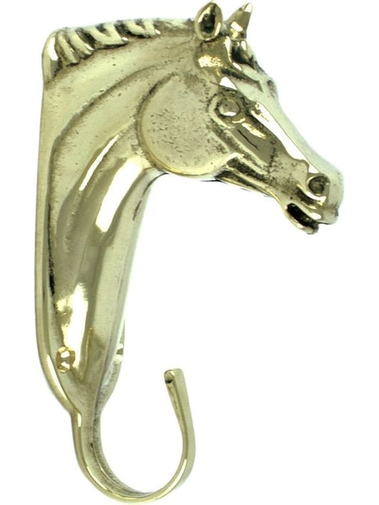 Appendibriglie testa cavallo ottone
