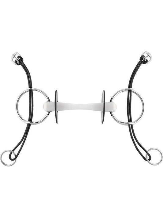 Nathe gag bit 20mm  w. flex. mullen mouth