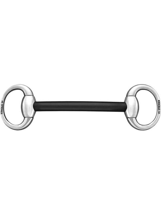 Eggbutt mullen mouth bit 16mm hard carbon w.55mm st.st.rg.