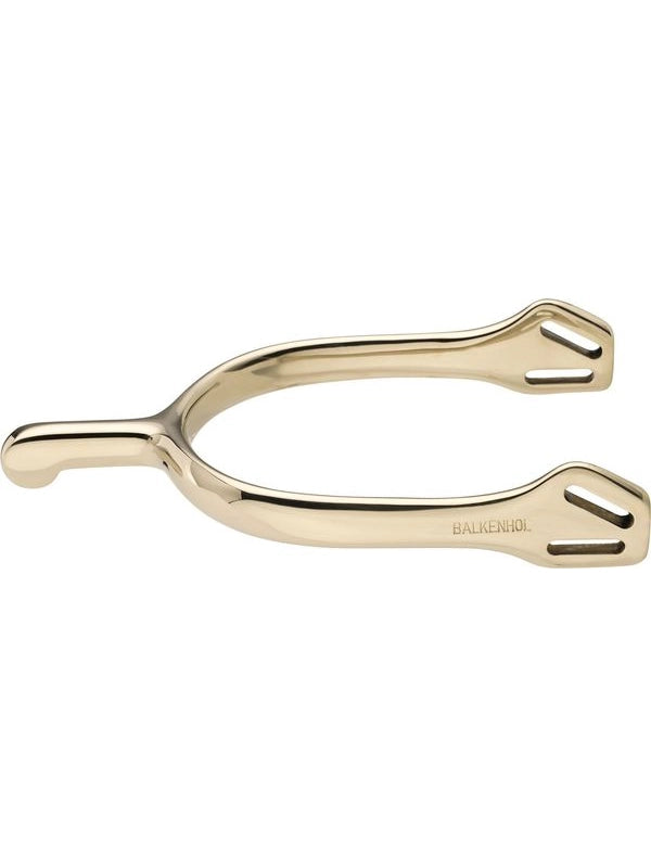 Balkenhol spurs for men with Balkenhol fastening - German Silver highly polished, 40 mm rounded