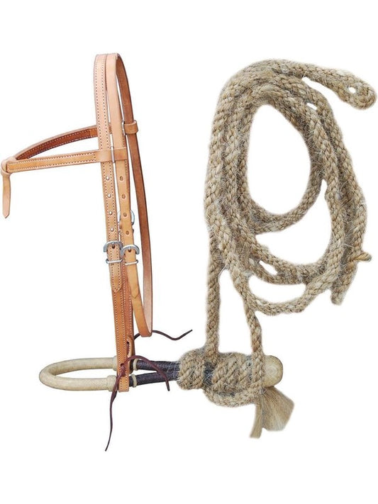 Set bosal + mecate crine + testiera lakota