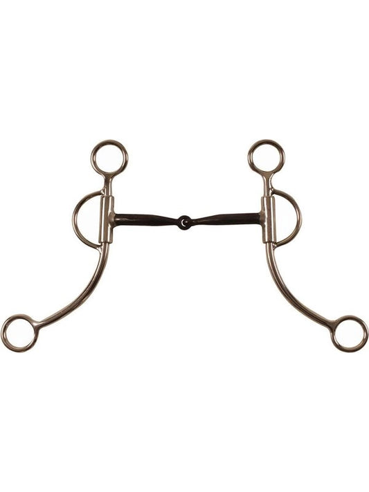 Morso western inox imboccatura ferro nero aste lunghe