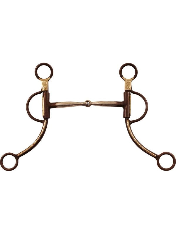 Morso western ferro brunito aste lunghe decorate