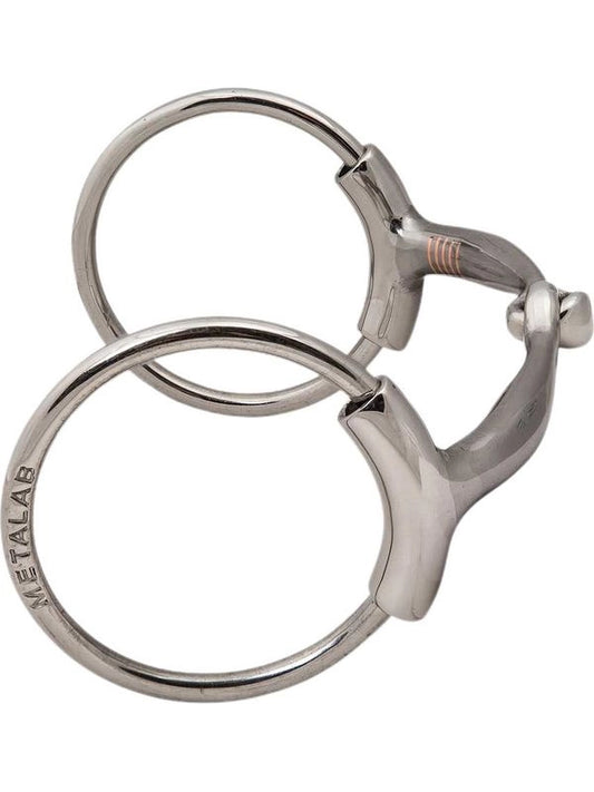 Filetto snodato antisgancio bernard fonck curvo, inserti in rame 12mm