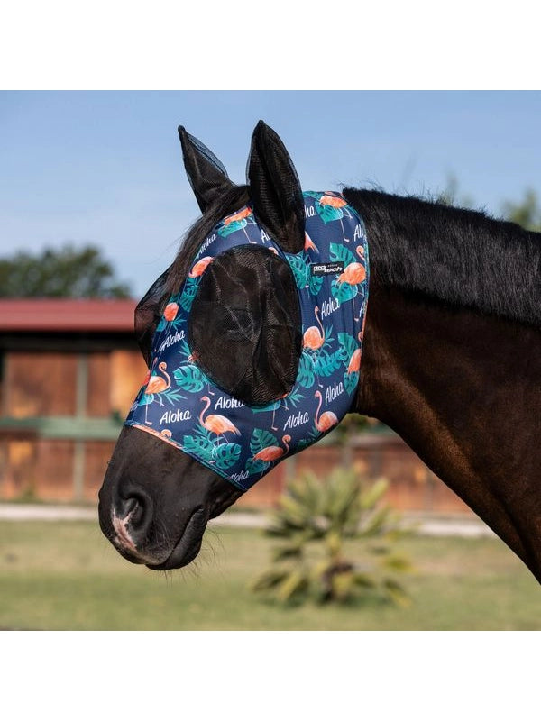 Maschera anti mosche con retina copriorecchie