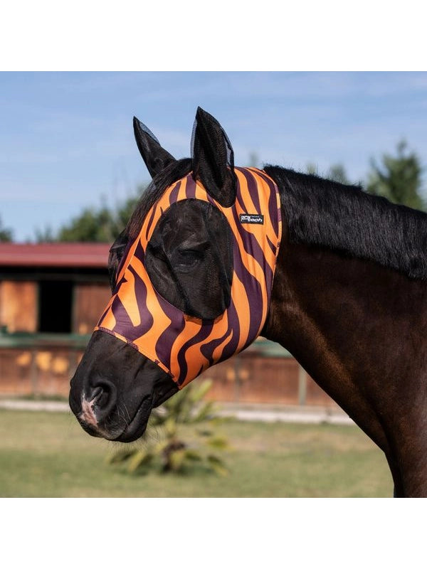 Maschera anti mosche con retina copriorecchie
