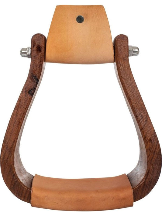 Staffa western in legno con panca larga