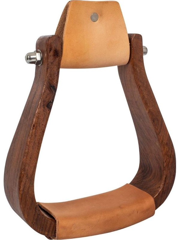 Staffa western in legno con panca larga