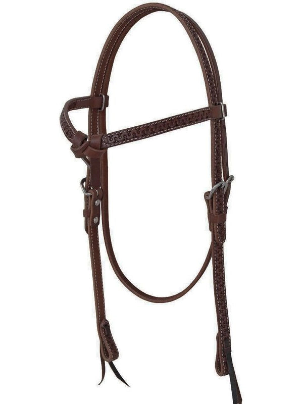 Testiera western con lavorazione snake