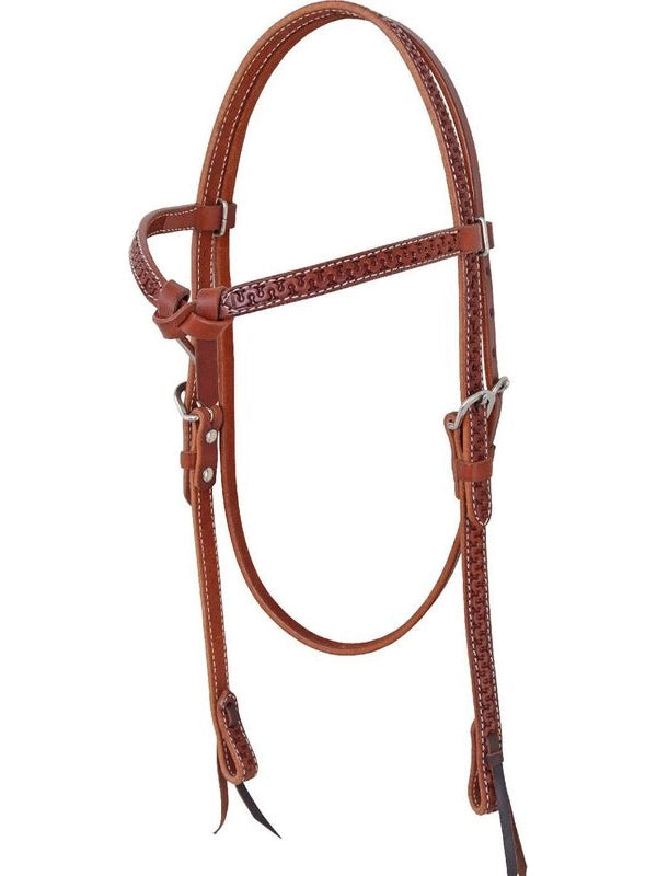 Testiera western con lavorazione snake