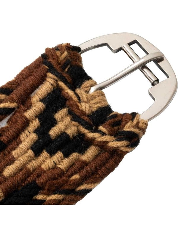 Sottopancia western mohair con decorazioni a rombi