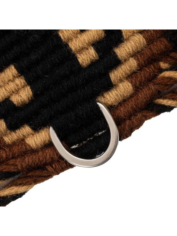 Sottopancia western mohair con decorazioni a rombi