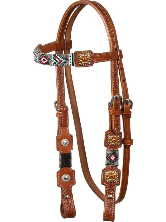 Briglia con decorazioni in perline navajo