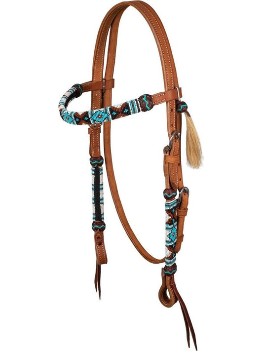 Testiera western con perle navajo
