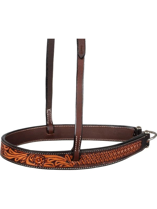 Abbassatesta western con decorazioni floreali
