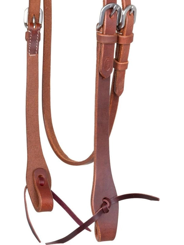 Testiera pool's v in cuoio argentino harness