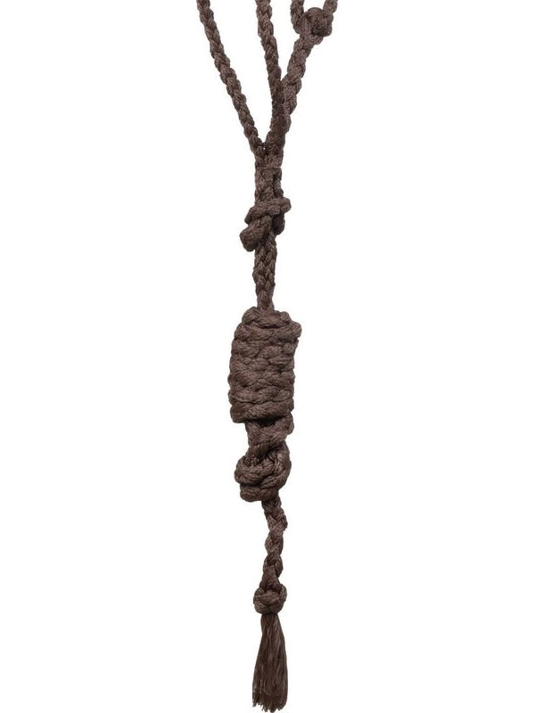 Capezza in corda di mohair con design a diamante