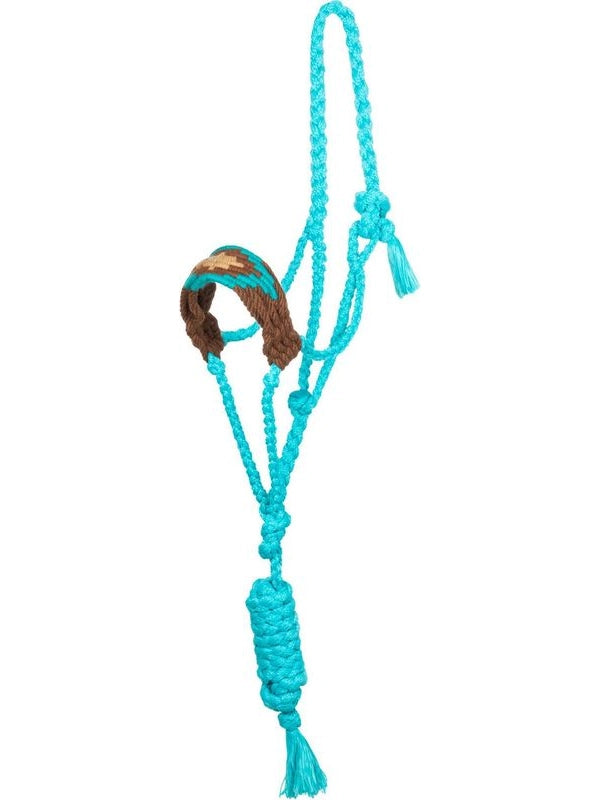 Capezza in corda di mohair con design a diamante