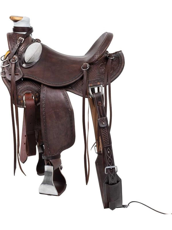 Sella wade western desert stallion con sottopancia posteriore e paracoltello