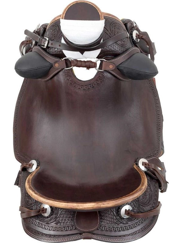Sella western wade ranch flower tooling saddle
