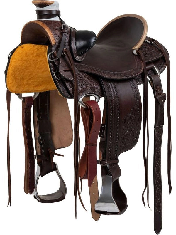Sella wade ranch con flower tooling