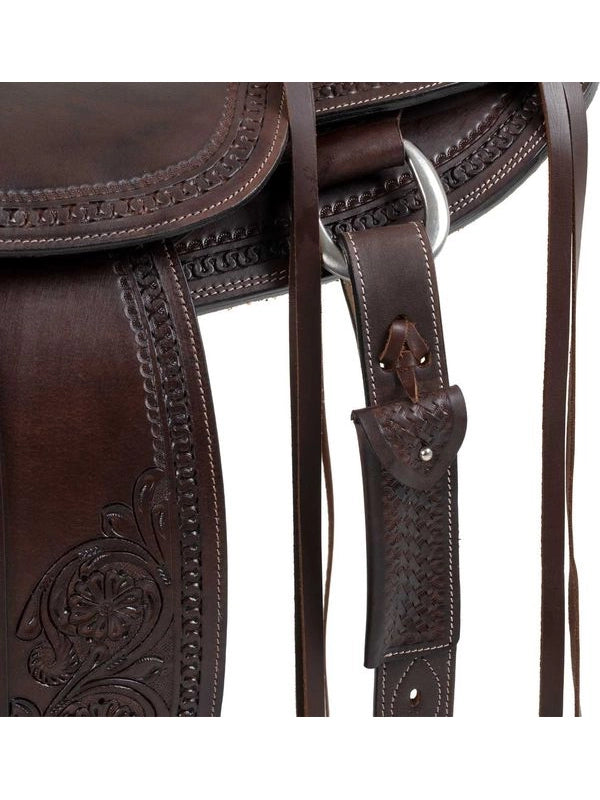 Sella wade ranch con flower tooling