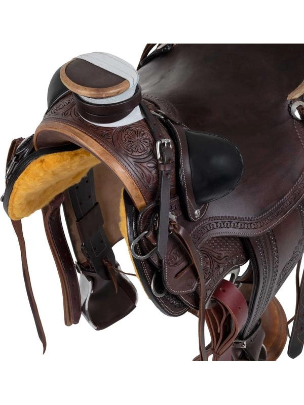 Sella wade ranch con flower tooling