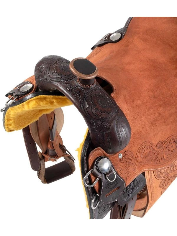 Sella cow horse Pool's con flower tooling