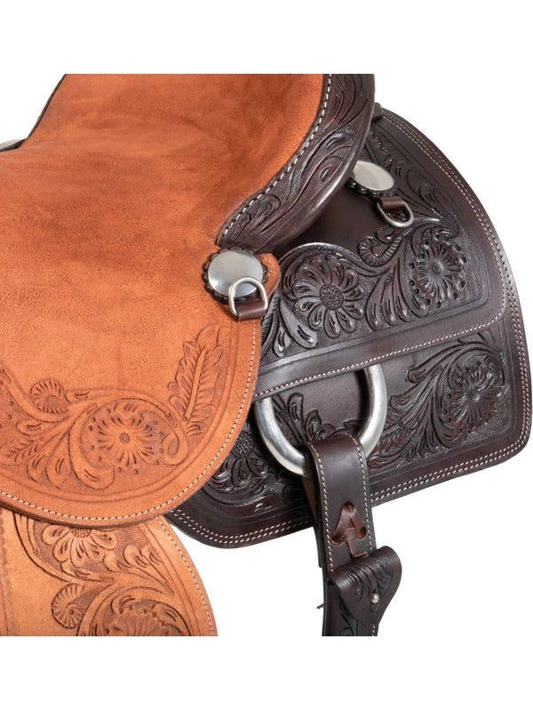 Sella cow horse Pool's con flower tooling