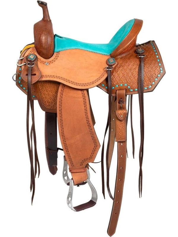 Sella barrel con seggio turquoise e basket tooling