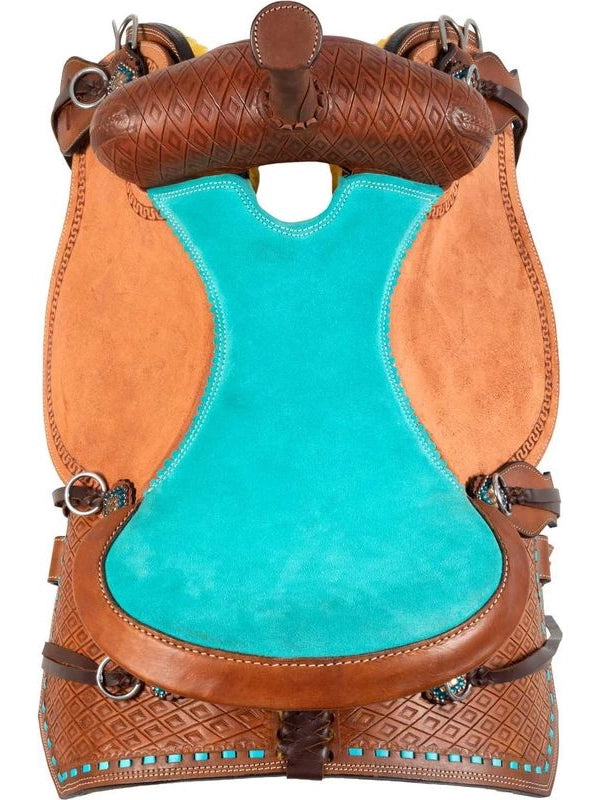 Sella barrel con seggio turquoise e basket tooling