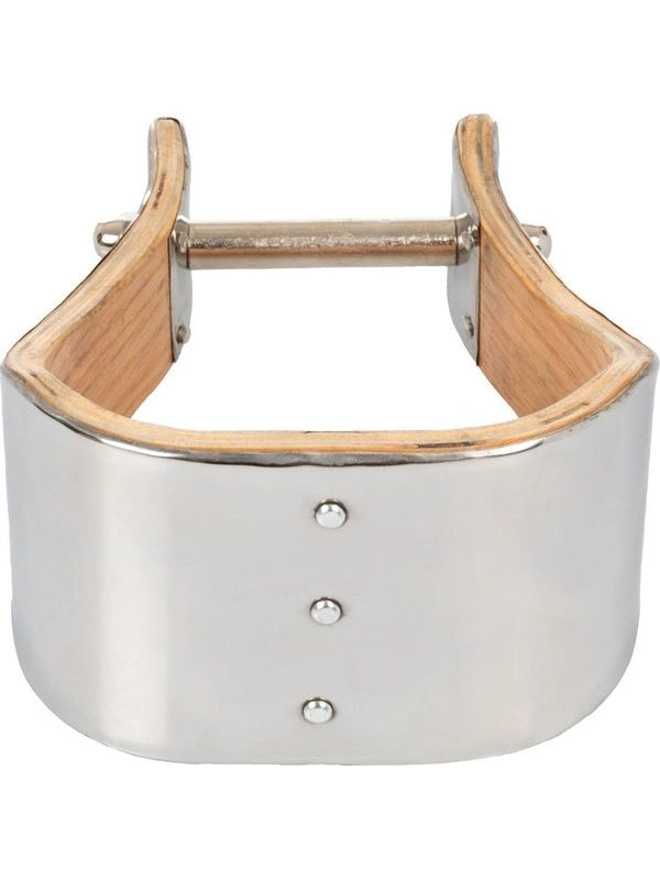 Staffe western in acciaio con panca larga