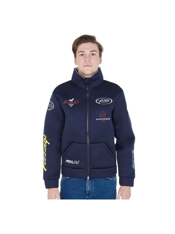 Giacca unisex multilogo senza cappuccio
