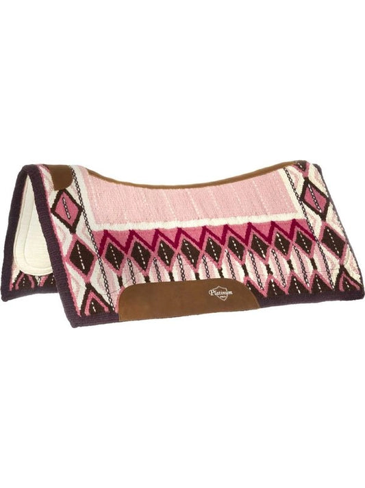 Contoured saddle pad with woolen blanket 34x36