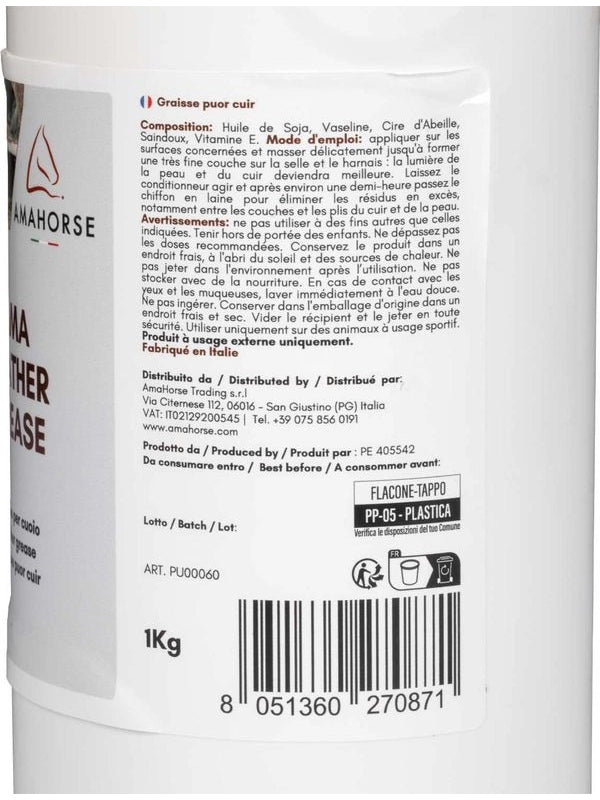 Ama leather grease grasso per cuoio (1 kg)