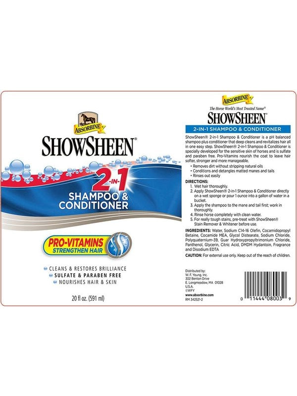 Showsheen shampoo & conditioner (591 ml)