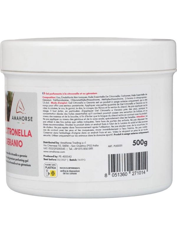 GEL CITRONELLA E GERANIO (500 gr)